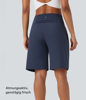 Softlyzero™ Airy - Yoga-Bermudashorts mit hohem Bund, mehreren Taschen und Cool-Touch Softlyzero™ Airy - Yoga-Bermudashorts mit hohem Bund, mehreren Taschen und Cool-Touch