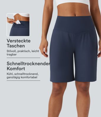 Softlyzero™ Airy - Yoga-Bermudashorts mit hohem Bund, mehreren Taschen und Cool-Touch Softlyzero™ Airy - Yoga-Bermudashorts mit hohem Bund, mehreren Taschen und Cool-Touch