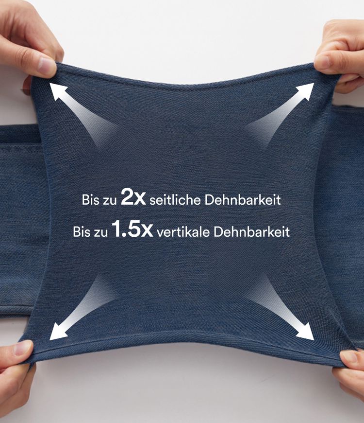 Halara Flex™ - Lässige Denim-Shorts mit hohem Crossover-Bund, mehreren Taschen und Bauchkontrolle
