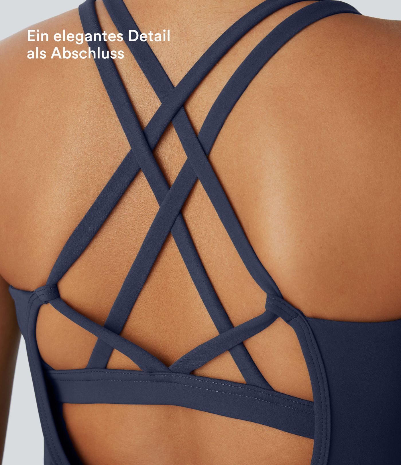 Halara UltraSculpt™ Rückenfreies Lauf-Tanktop mit U-Ausschnitt und überkreuztem, abgerundetem Saum Halara UltraSculpt™ Rückenfreies Lauf-Tanktop mit U-Ausschnitt und überkreuztem, abgerundetem Saum