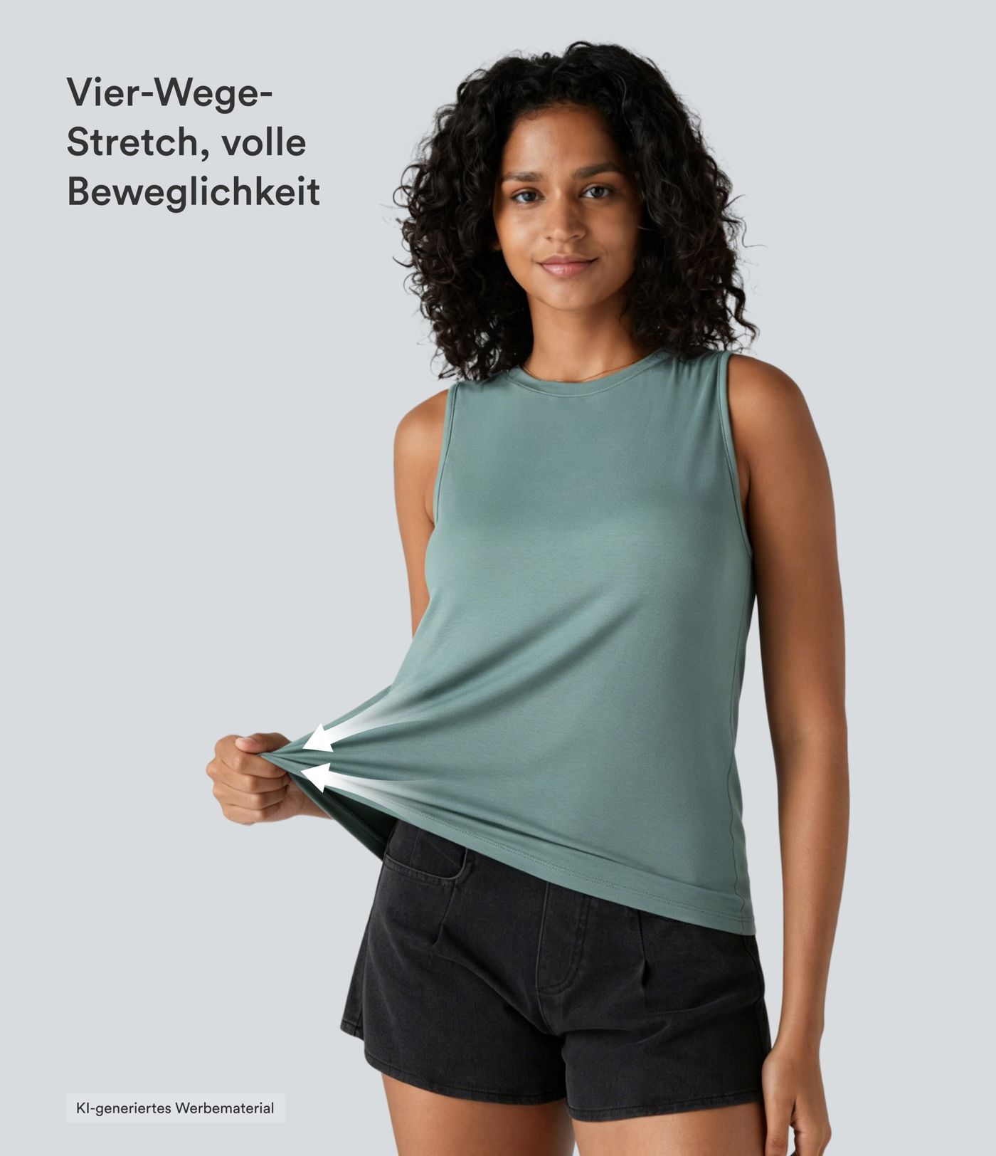 Camiseta Básica Casual de Tirantes con Cuello Redondo y Textura Acanalada Camiseta Básica Casual de Tirantes con Cuello Redondo y Textura Acanalada