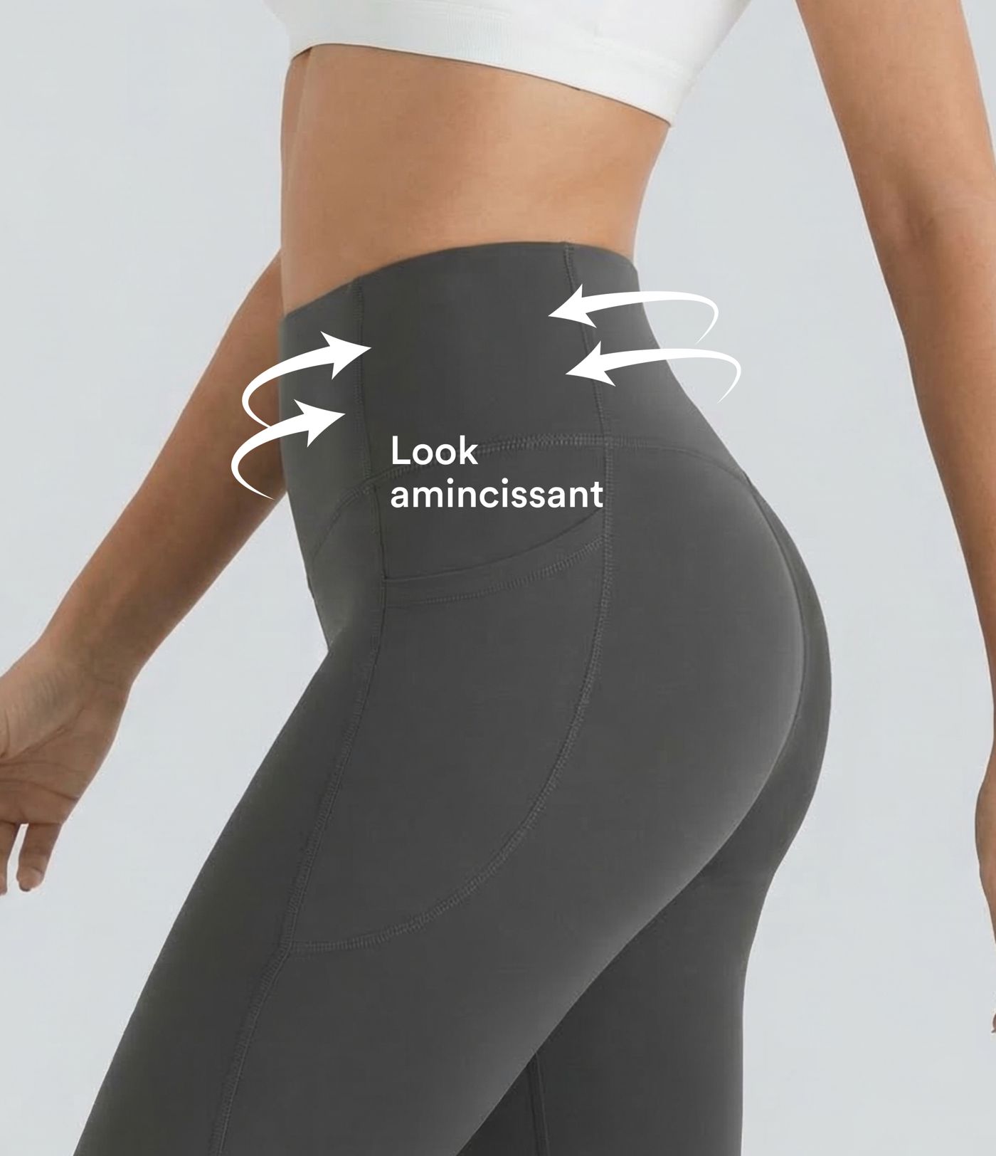 Legging d'entraînement gainant galbant taille haute avec poches Halara UltraSculpt™