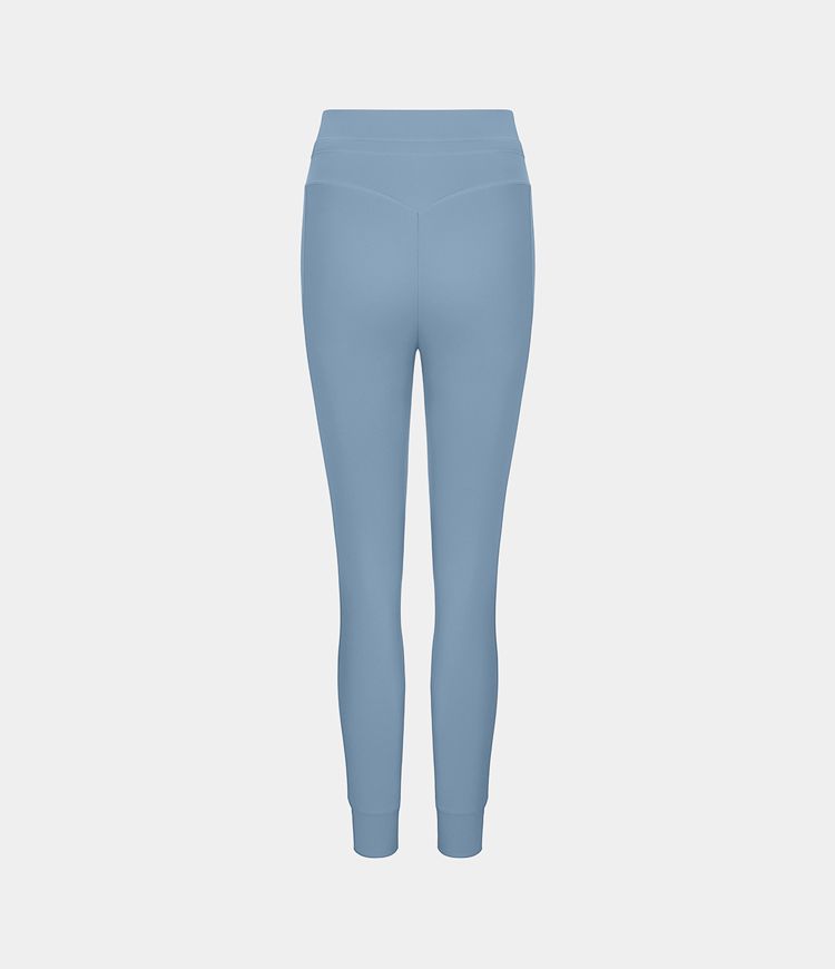 Softlyzero™ Plush Jogginghose mit hohem Bund, Kordelzug, Seitentasche, schlichte Jogginghose in voller Länge