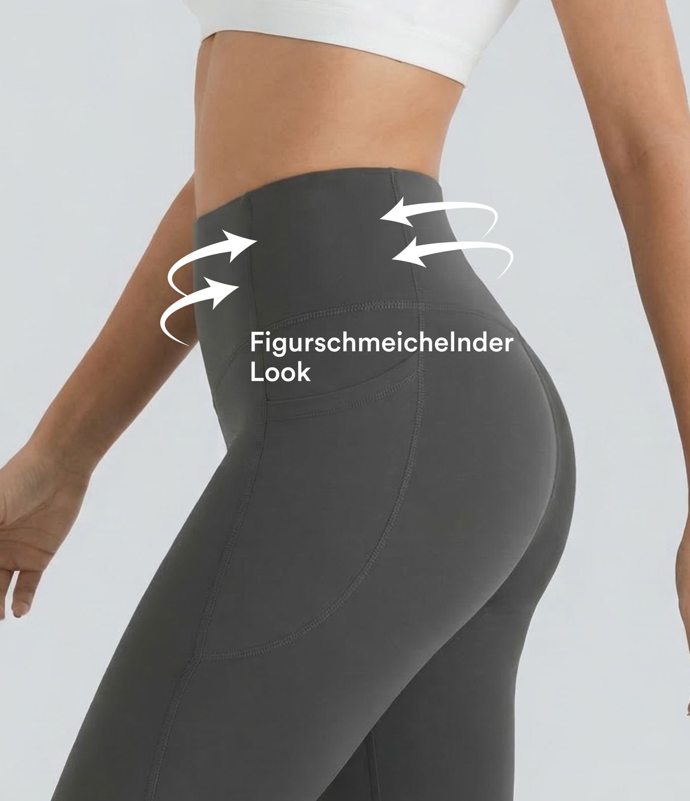 Halara UltraSculpt™ - Formende Workout-Leggings mit hohem Bund, Seitentaschen und Bauchkontrolle - Po-Lifting