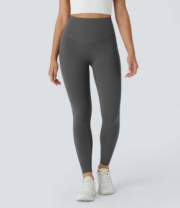 Halara UltraSculpt™ - Formende Workout-Leggings mit hohem Bund, Seitentaschen und Bauchkontrolle - Po-Lifting