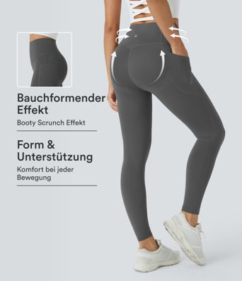 Halara UltraSculpt™ - Formende Workout-Leggings mit hohem Bund, Seitentaschen und Bauchkontrolle - Po-Lifting