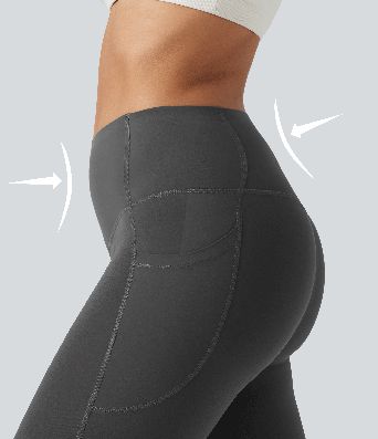 Halara UltraSculpt™ - Formende Workout-Leggings mit hohem Bund, Seitentaschen und Bauchkontrolle - Po-Lifting