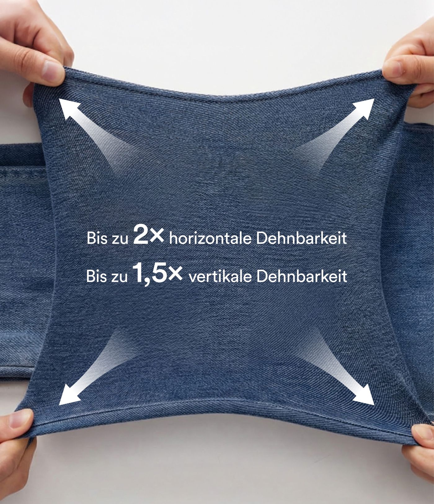 Halara Flex™ Jeans Jeggings aus elastischem Strick-Denim mit hohem Bund und Gesäßtaschen
