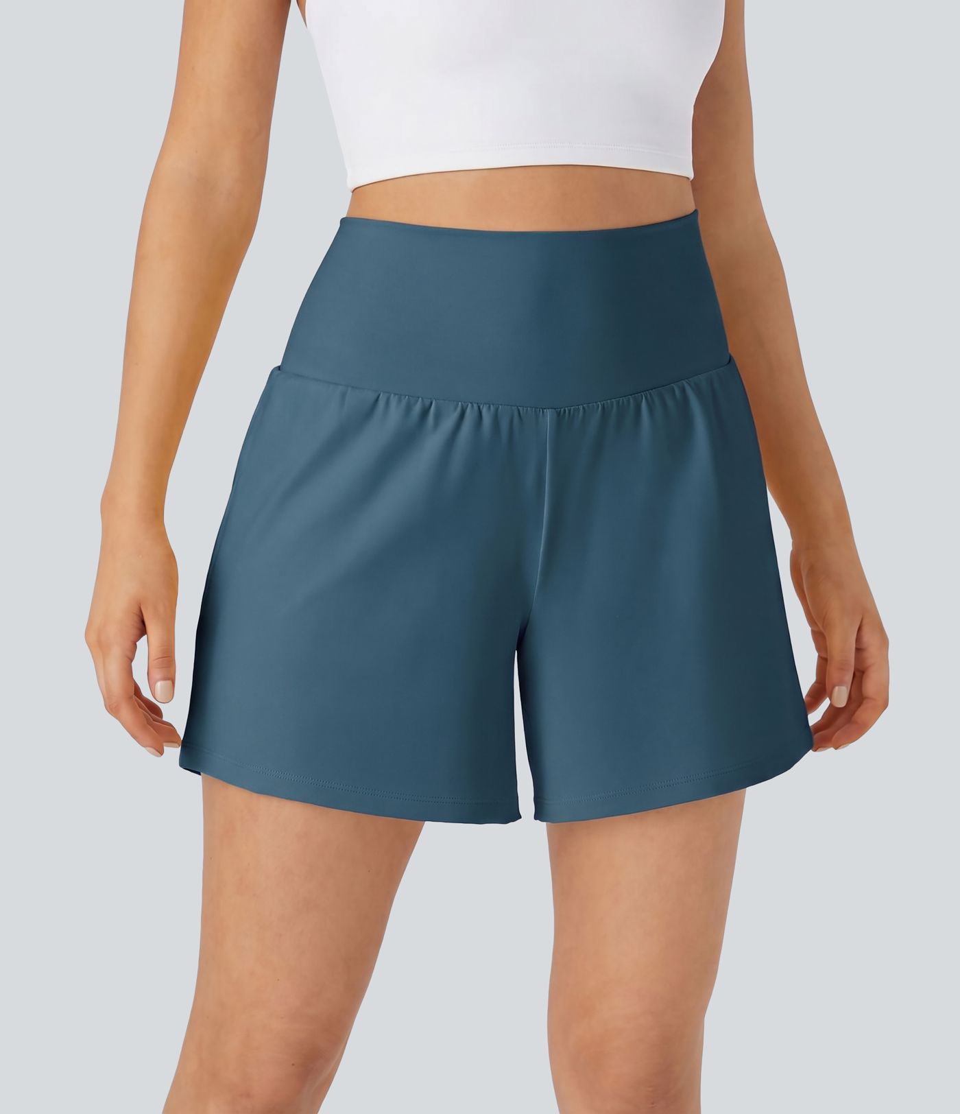SoftlyZero™ Airy - Super hoch taillierte 2-in-1-Yoga-Shorts mit Gesäßtasche und Seitentasche-längere Länge SoftlyZero™ Airy - Super hoch taillierte 2-in-1-Yoga-Shorts mit Gesäßtasche und Seitentasche-längere Länge