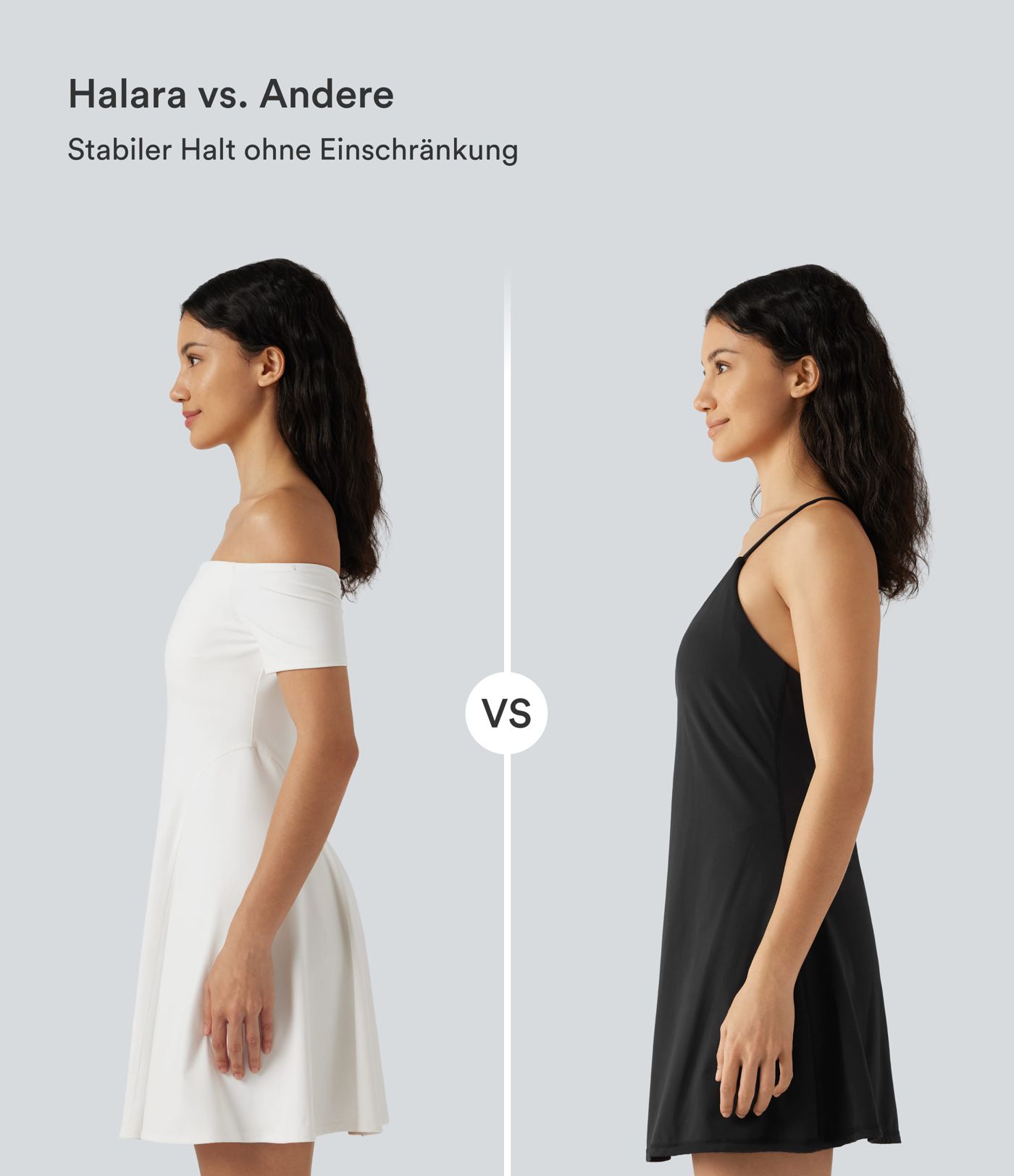 Softlyzero™ Plush - Schulterfreies Minikleid mit kurzen Ärmeln und integriertem BH - B-DD Cups