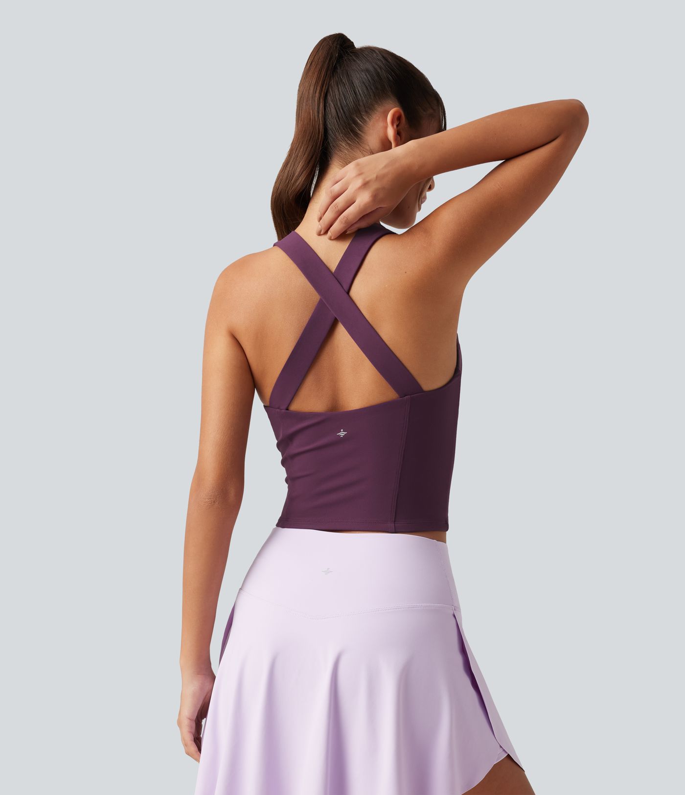 SoftlyZero™ V Neck Built-in-Bra Yoga Tank Top-UPF50+
