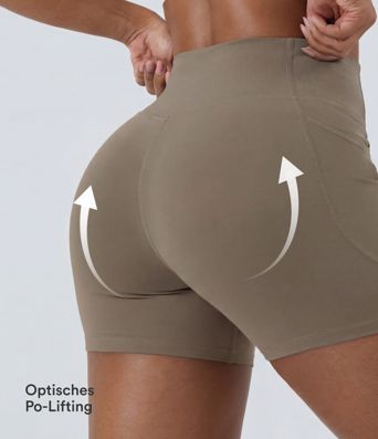 Halara UltraSculpt™ - Formende Workout-Leggings mit hohem Bund, Seitentaschen und Bauchkontrolle - 12,7 cm