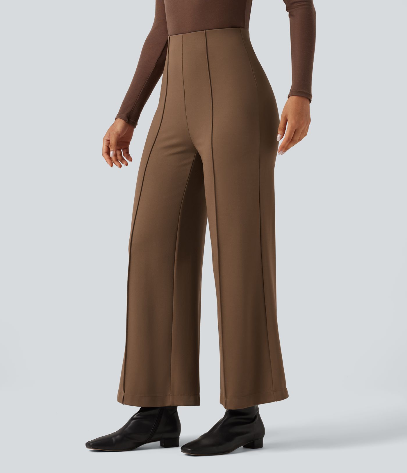 Halara Flex™ High Waisted Pintuck Wide Leg Work Pants Halara Flex™ High Waisted Pintuck Wide Leg Work Pants