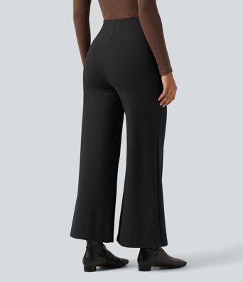 Halara Flex™ - Stoffhose mit hohem Bund, Abnähern und weitem Bein