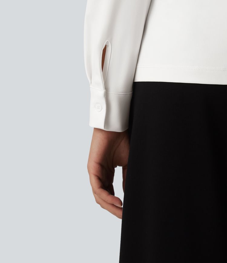 Chemise de travail infroissable à séchage rapide col manches longues Chemise de travail infroissable à séchage rapide col manches longues