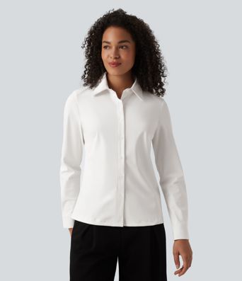 Chemise de travail infroissable à séchage rapide col manches longues Chemise de travail infroissable à séchage rapide col manches longues