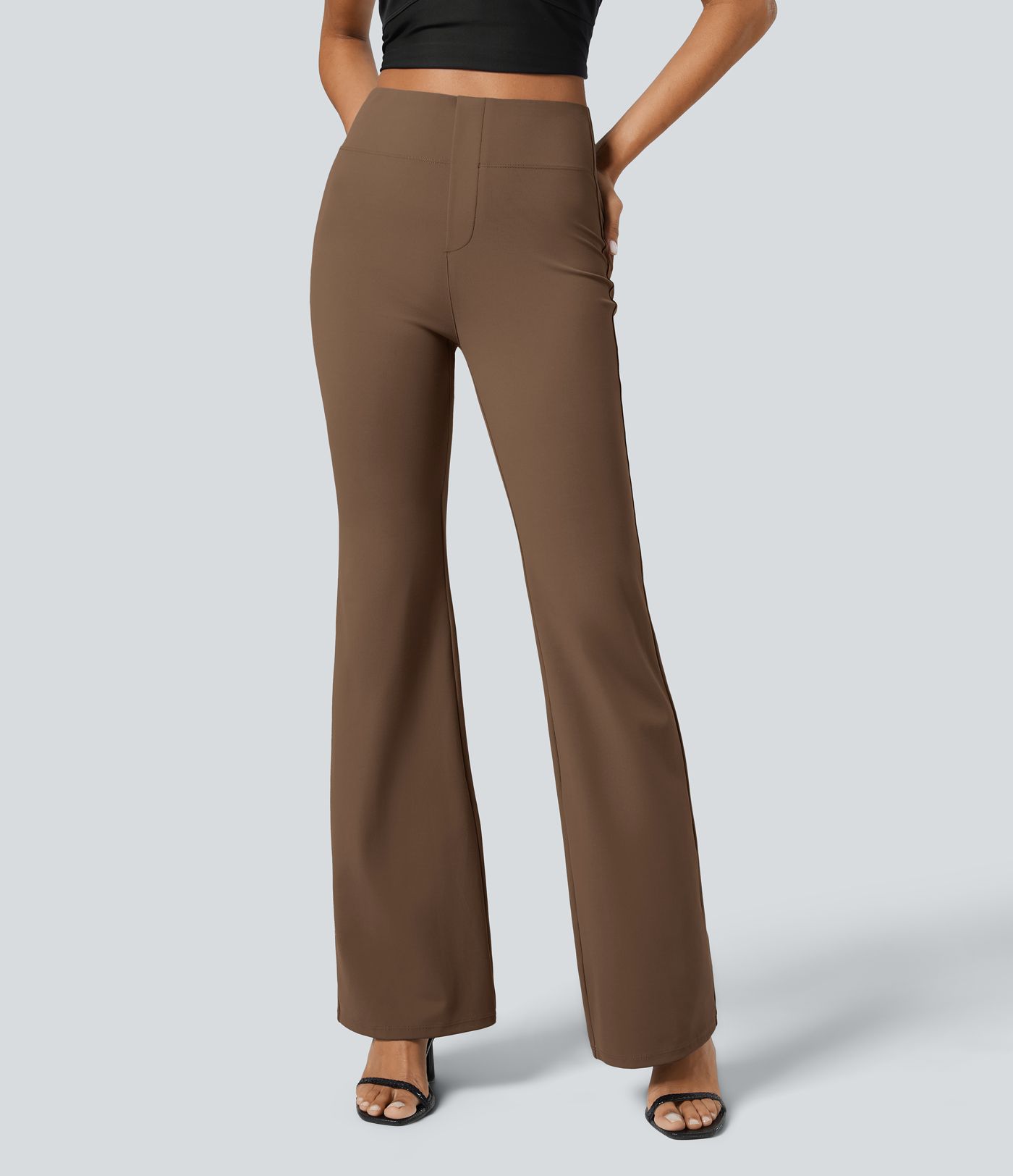 Halara Flex™ High Waisted Back Side Pocket Slight Flare Work Pants
