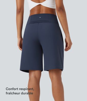 Softlyzero™ Airy Bermuda de yoga taille haute avec poches multiples et toucher frais