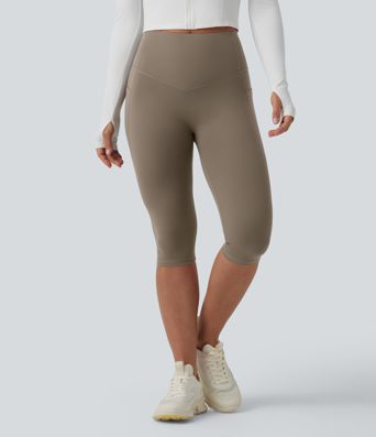 Halara UltraSculpt™ High Waisted Butt Lifting Tummy Control Pedal Pushers Shaping Training Leggings with Pockets