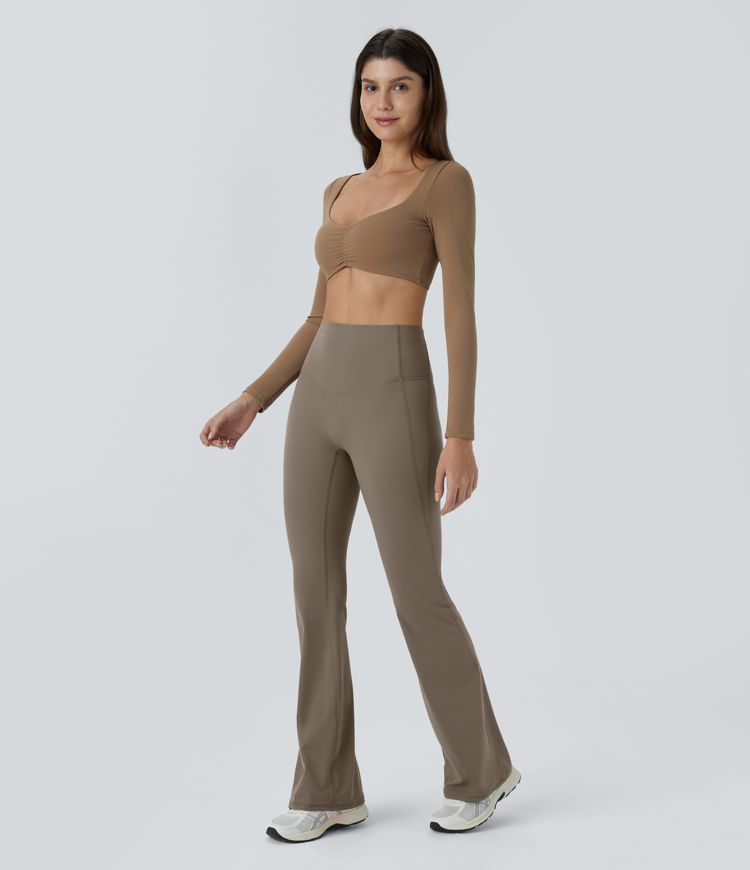 Halara UltraSculpt™ High Waisted Tummy Control Shaping Yoga Flared Leggings