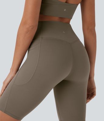 Short cycliste 22,8 cm d'entraînement gainant taille haute avec poches Halara UltraSculpt™ Short cycliste 22,8 cm d'entraînement gainant taille haute avec poches Halara UltraSculpt™