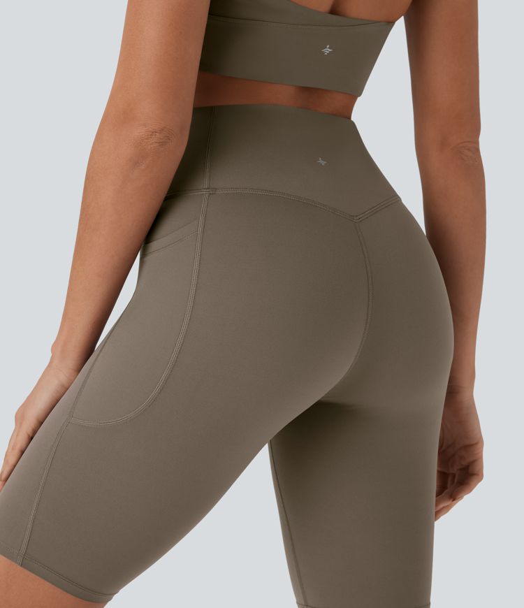 Short cycliste 22,8 cm d'entraînement gainant taille haute avec poches Halara UltraSculpt™ Short cycliste 22,8 cm d'entraînement gainant taille haute avec poches Halara UltraSculpt™