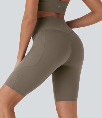 Short cycliste 22,8 cm d'entraînement gainant taille haute avec poches Halara UltraSculpt™ Short cycliste 22,8 cm d'entraînement gainant taille haute avec poches Halara UltraSculpt™