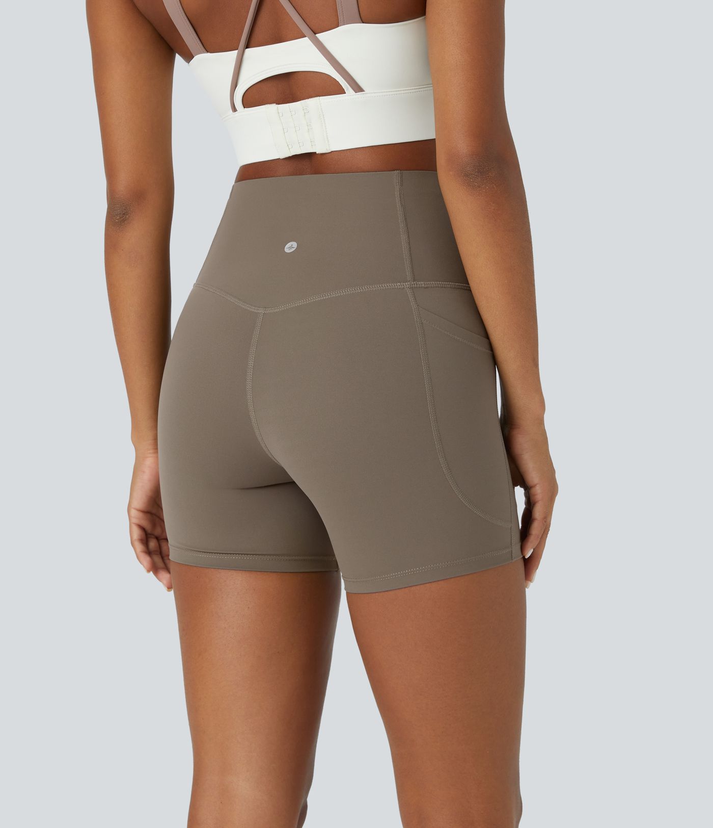 Halara UltraSculpt™ High Waisted Tummy Control Side Pocket Shaping Training Biker Shorts 5'' Halara UltraSculpt™ High Waisted Tummy Control Side Pocket Shaping Training Biker Shorts 5''