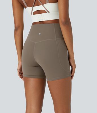 Halara UltraSculpt™ High Waisted Tummy Control Side Pocket Shaping Training Biker Shorts 5'' Halara UltraSculpt™ High Waisted Tummy Control Side Pocket Shaping Training Biker Shorts 5''
