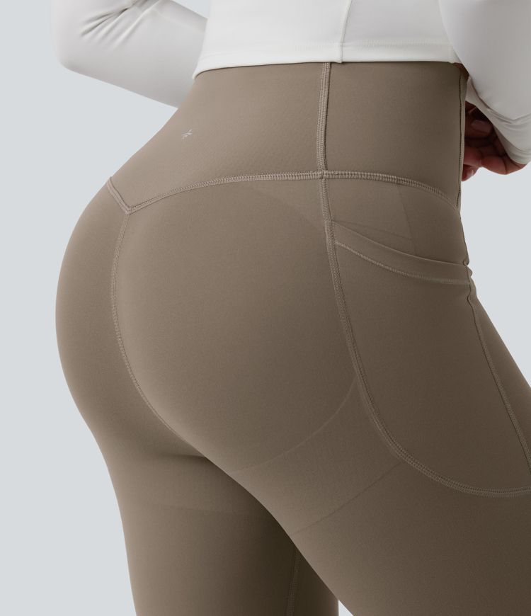 Halara UltraSculpt™ High Waisted Butt Lifting Tummy Control Pedal Pushers Shaping Training Leggings with Pockets