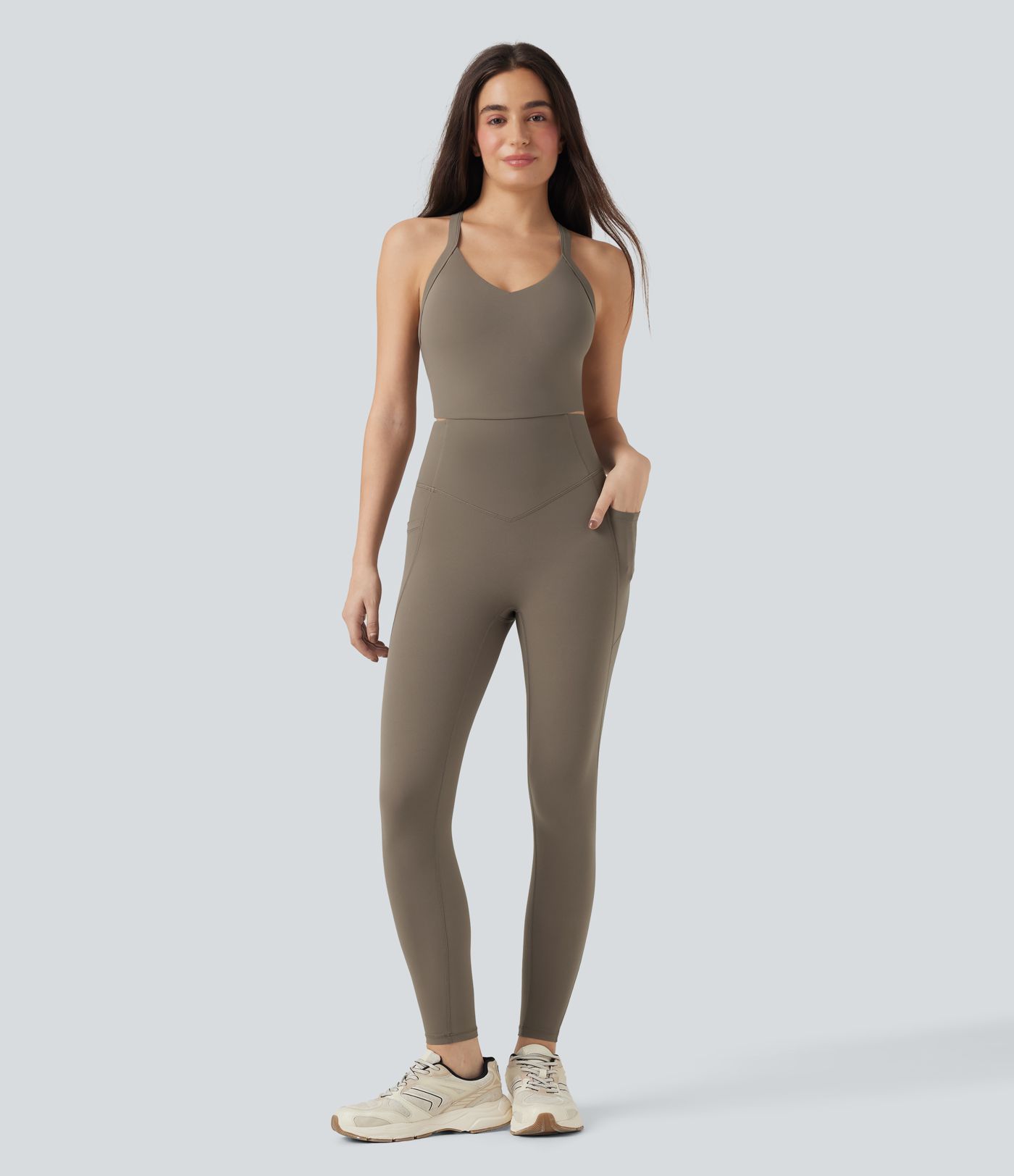Halara UltraSculpt™ Tummy Control Training Jumpsuit with Pockets-Easy Peezy Edition