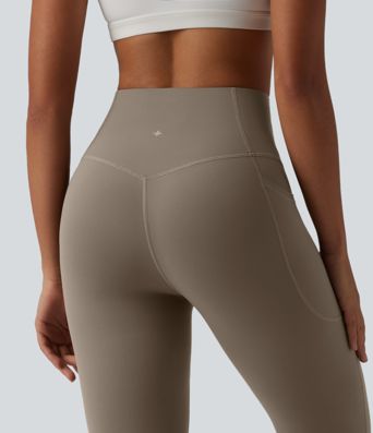 Halara UltraSculpt™ High Waisted Tummy Control Flare Yoga Leggings with Pockets Halara UltraSculpt™ High Waisted Tummy Control Flare Yoga Leggings with Pockets