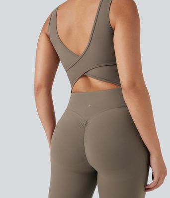 Combinaison de sport Halara UltraSculpt™ col V gainante push-up à poches Combinaison de sport Halara UltraSculpt™ col V gainante push-up à poches