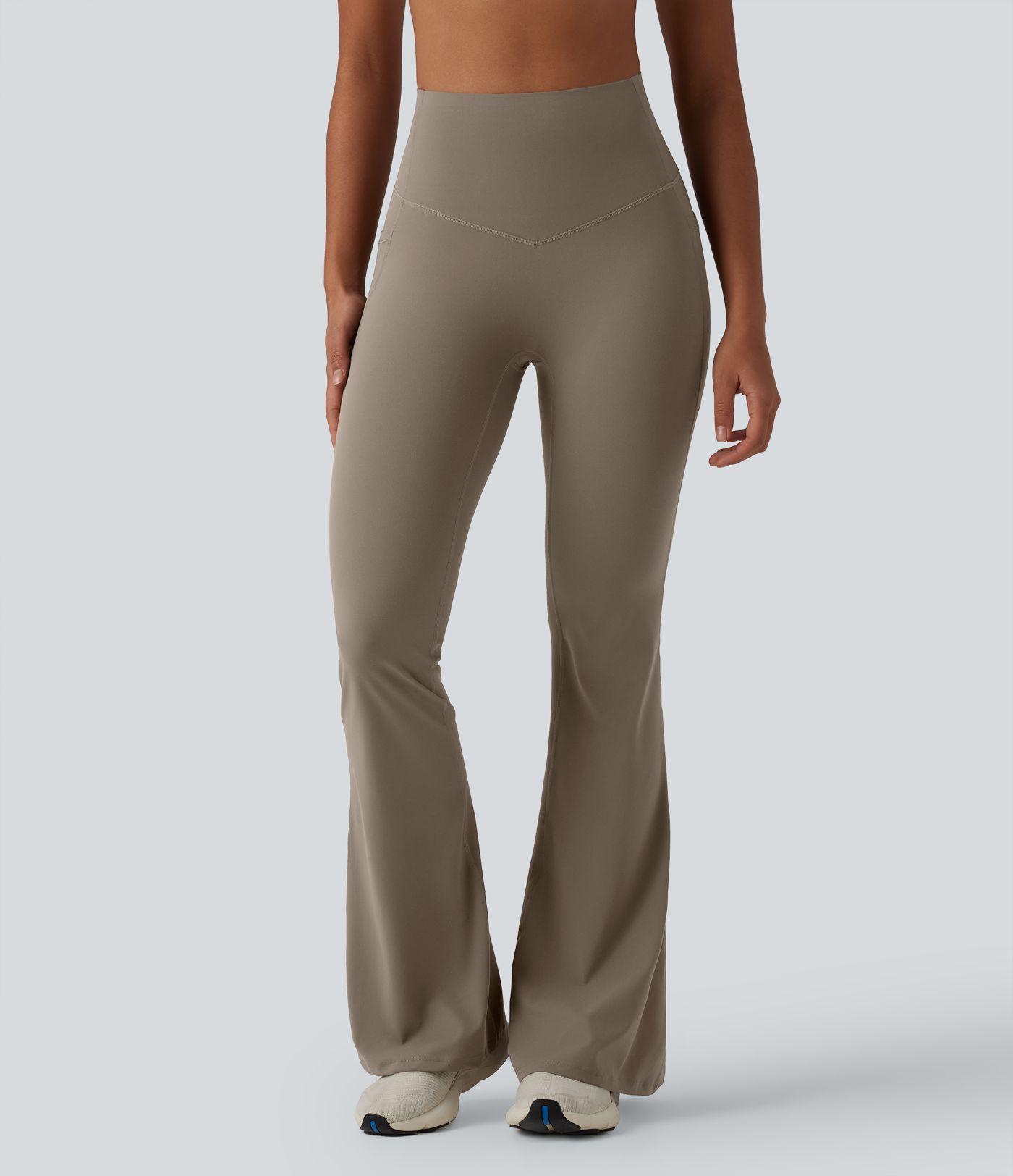 Halara UltraSculpt™ High Waisted Tummy Control Flare Yoga Leggings with Pockets Halara UltraSculpt™ High Waisted Tummy Control Flare Yoga Leggings with Pockets