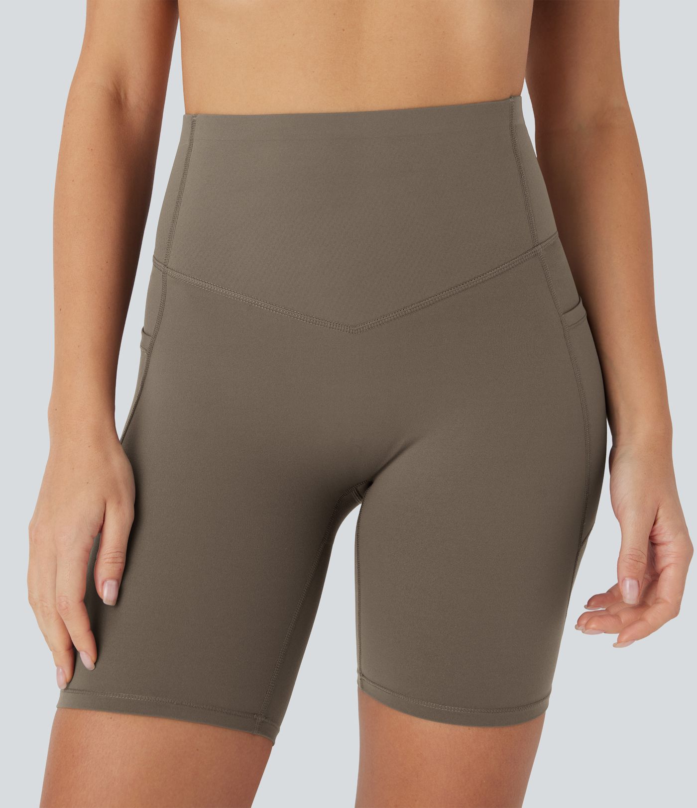 Halara UltraSculpt™ High Waisted Butt Lifting Tummy Control Pocket Shaping Training Biker Shorts 7'' Halara UltraSculpt™ High Waisted Butt Lifting Tummy Control Pocket Shaping Training Biker Shorts 7''