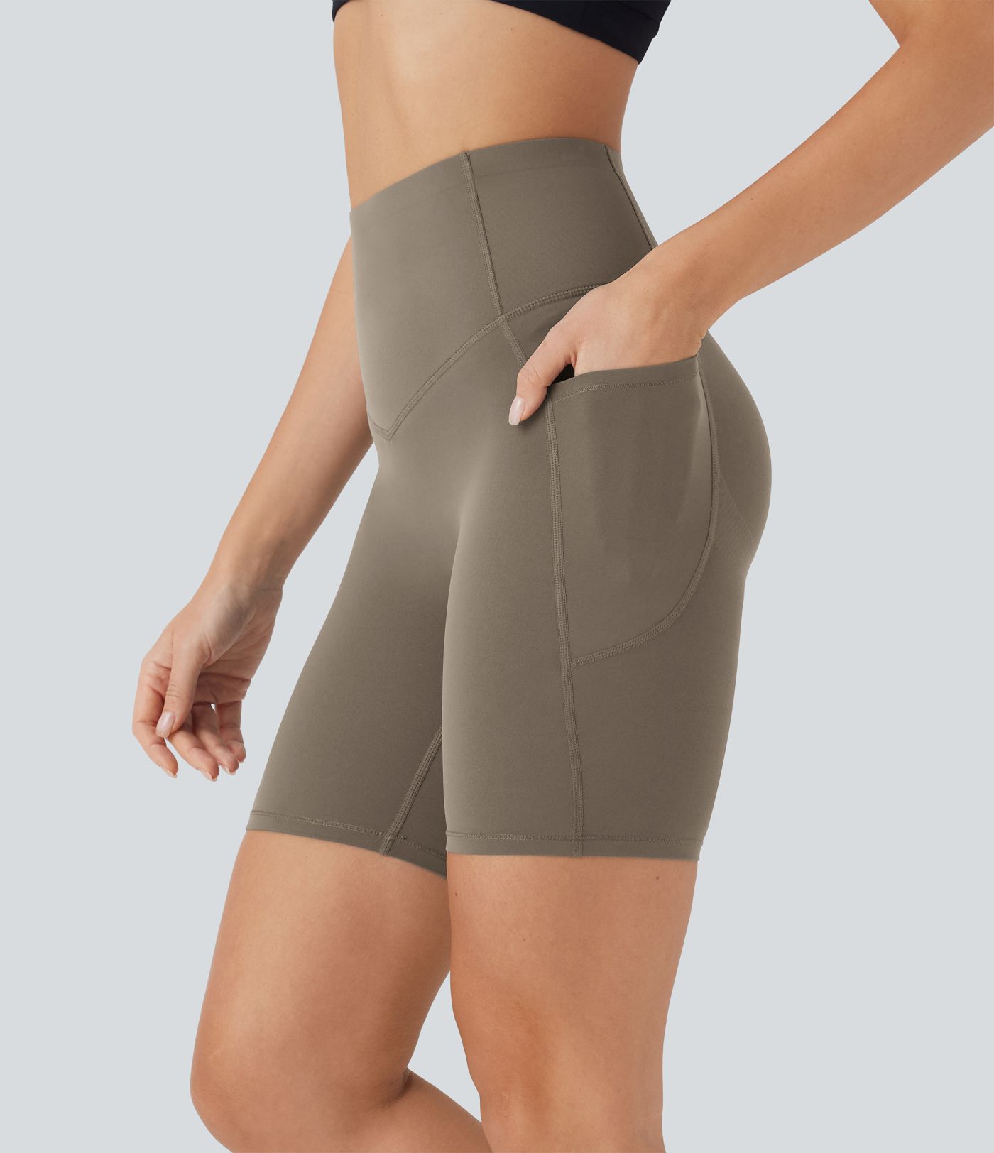 Halara UltraSculpt™ High Waisted Butt Lifting Tummy Control Pocket Shaping Training Biker Shorts 7'' Halara UltraSculpt™ High Waisted Butt Lifting Tummy Control Pocket Shaping Training Biker Shorts 7''