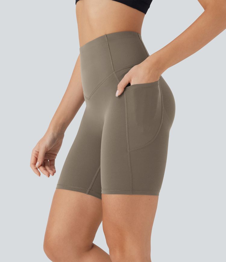 Halara UltraSculpt™ High Waisted Butt Lifting Tummy Control Pocket Shaping Training Biker Shorts 7'' Halara UltraSculpt™ High Waisted Butt Lifting Tummy Control Pocket Shaping Training Biker Shorts 7''