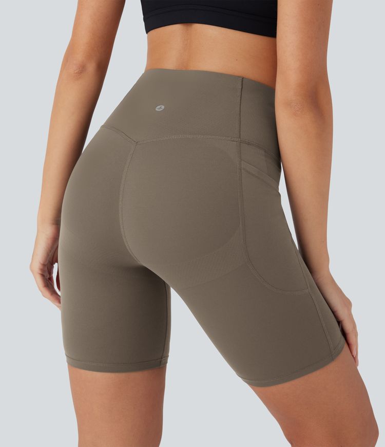 Halara UltraSculpt™ High Waisted Butt Lifting Tummy Control Pocket Shaping Training Biker Shorts 7'' Halara UltraSculpt™ High Waisted Butt Lifting Tummy Control Pocket Shaping Training Biker Shorts 7''