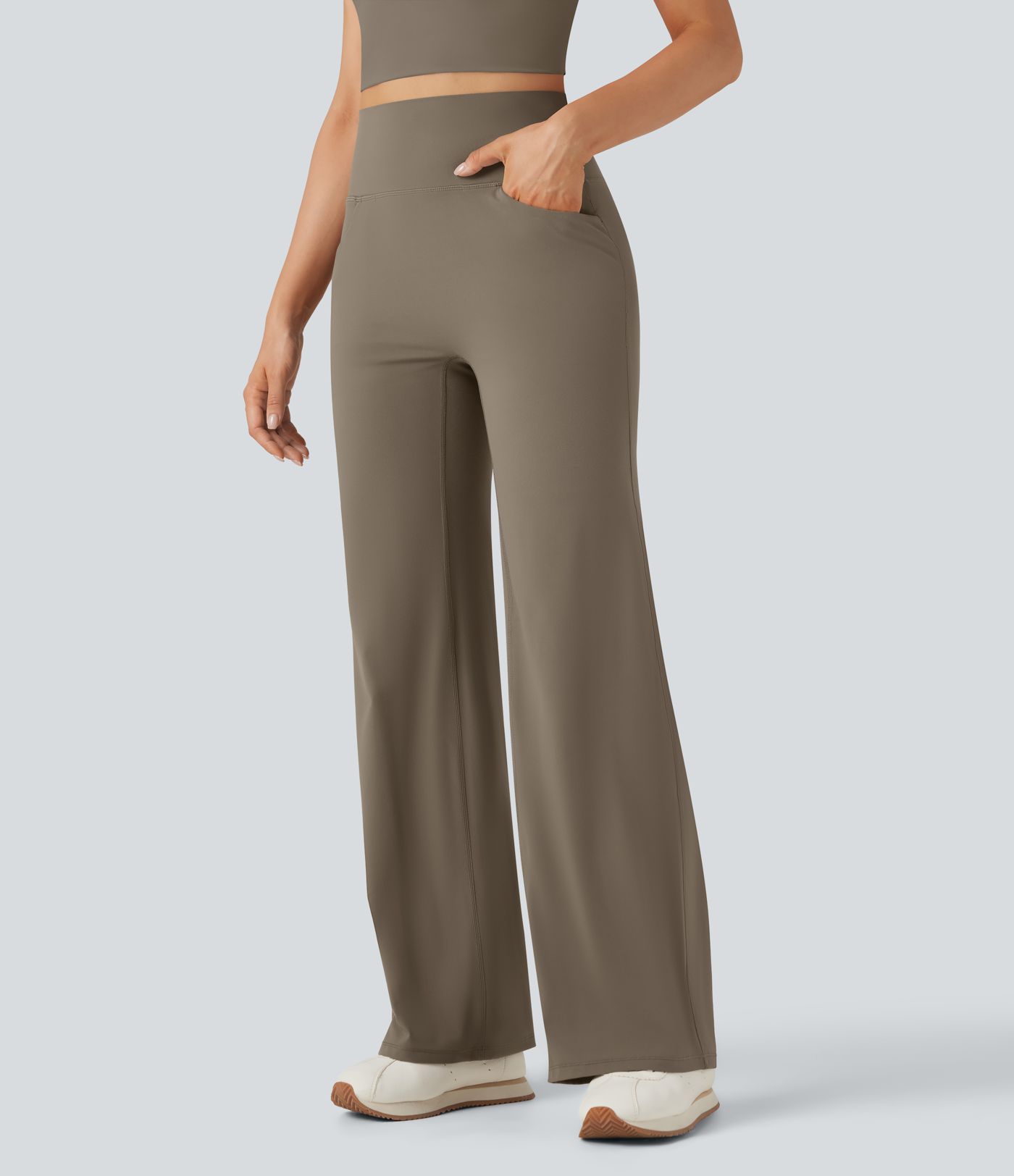 Halara UltraSculpt™ High Waisted Tummy Control Straight Leg Yoga Pants with Pockets Halara UltraSculpt™ High Waisted Tummy Control Straight Leg Yoga Pants with Pockets