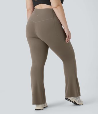Pantalon de yoga à coupe bootcut gainant taille haute grande taille avec poches Halara UltraSculpt™ Pantalon de yoga à coupe bootcut gainant taille haute grande taille avec poches Halara UltraSculpt™
