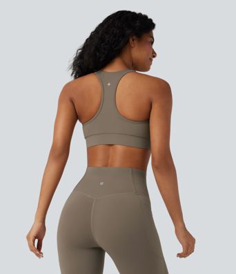 Halara UltraSculpt™ Medium Support V Neck Racerback Push-Up Sports Bra Top Halara UltraSculpt™ Medium Support V Neck Racerback Push-Up Sports Bra Top