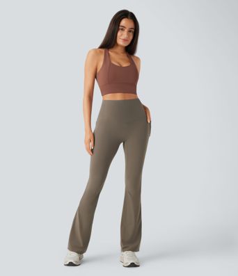 Halara UltraSculpt™ High Waisted Tummy Control Pocket Shaping Yoga Bootcut Leggings