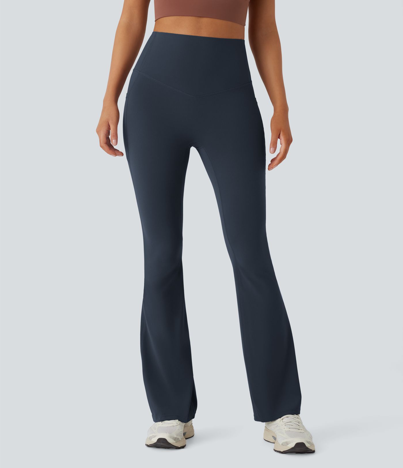 Halara UltraSculpt™ High Waisted Tummy Control Pocket Shaping Yoga Bootcut Leggings