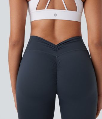 Halara UltraSculpt™ - Formende, geraffte Yoga-Leggings mit hohem Bund, Seitentaschen und Bauchkontrolle - Po-Lifting Halara UltraSculpt™ - Formende, geraffte Yoga-Leggings mit hohem Bund, Seitentaschen und Bauchkontrolle - Po-Lifting