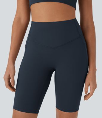 Halara UltraSculpt™ High Waisted Tummy Control Pocket Shaping Training Biker Shorts 9'' Halara UltraSculpt™ High Waisted Tummy Control Pocket Shaping Training Biker Shorts 9''