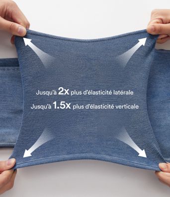 Short en jean Halara Flex™ casual gainant taille haute croisée avec poches Short en jean Halara Flex™ casual gainant taille haute croisée avec poches