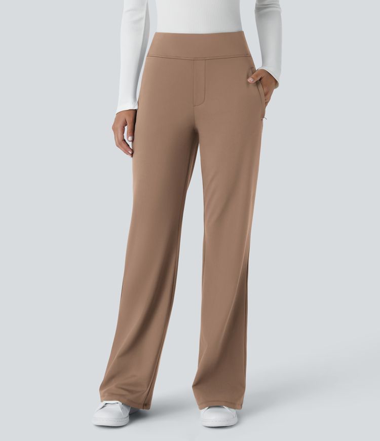 Halara Flex™ DayStretch Mid Rise Side Zipper Pocket Work Flare Pants Halara Flex™ DayStretch Mid Rise Side Zipper Pocket Work Flare Pants