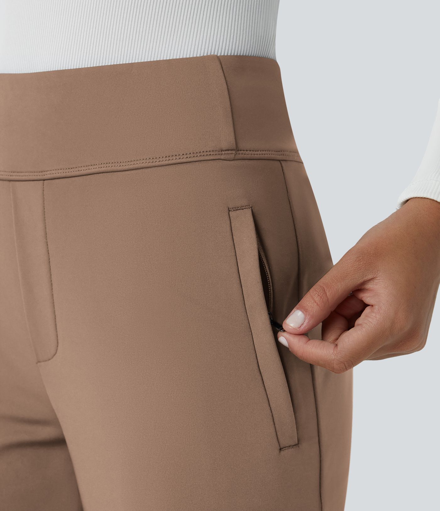 Halara Flex™ DayStretch Mid Rise Side Zipper Pocket Work Flare Pants Halara Flex™ DayStretch Mid Rise Side Zipper Pocket Work Flare Pants