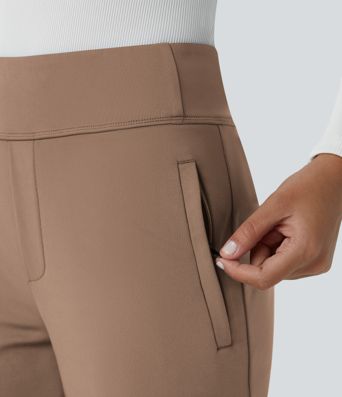 Halara Flex™ DayStretch Mid Rise Side Zipper Pocket Work Flare Pants Halara Flex™ DayStretch Mid Rise Side Zipper Pocket Work Flare Pants