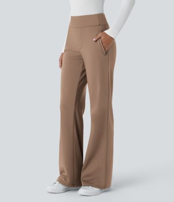 Halara Flex™ DayStretch Mid Rise Side Zipper Pocket Work Flare Pants Halara Flex™ DayStretch Mid Rise Side Zipper Pocket Work Flare Pants